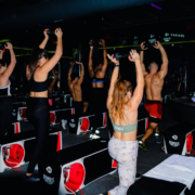 people inside a Rumble Boxing class