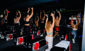 people inside a Rumble Boxing class