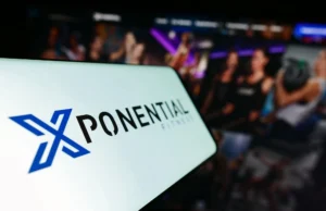 phone shows an Xponential Fitness logo