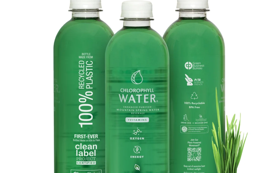 Three bottles of Chlorophyll Water.