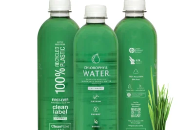 Three bottles of Chlorophyll Water.