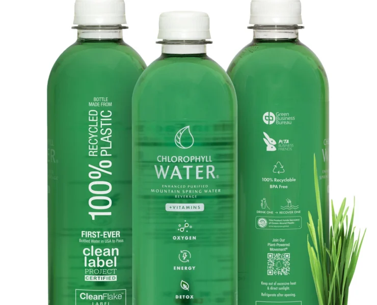 Three bottles of Chlorophyll Water.