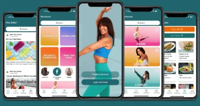phone screen show a wellness app designed by Sudor