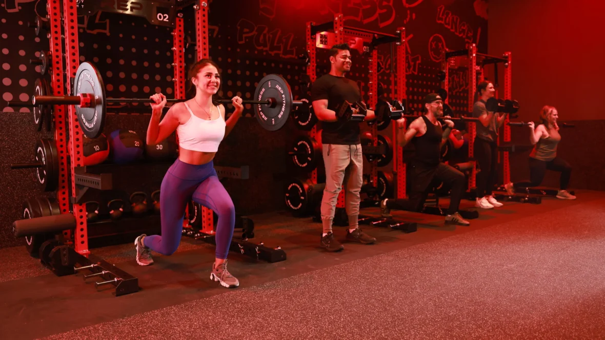 woman works out inside a Vasa Fitness studio room