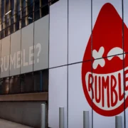 building painted with a Rumble Boxing logo
