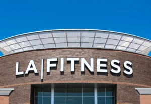 The exterior of an LA Fitness,