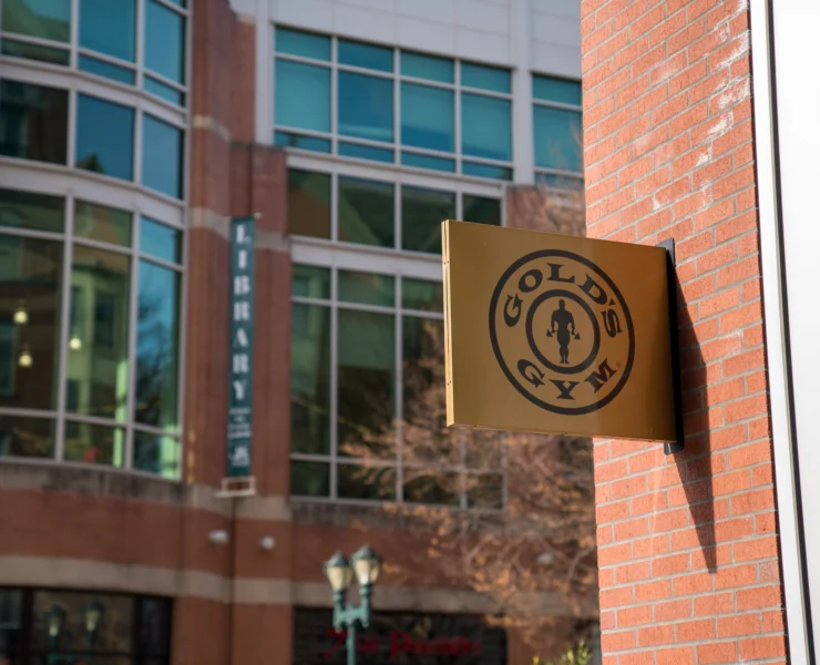 Outside of a Gold's Gym location