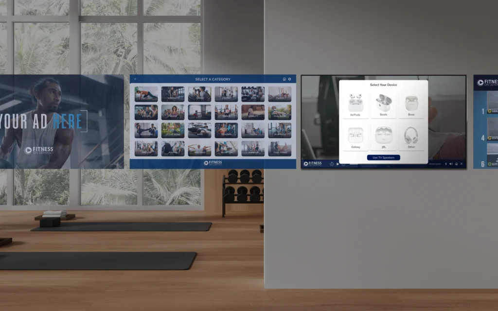 Fitness On Demand screens