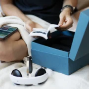 woman unboxed a Flow Neuroscience headset