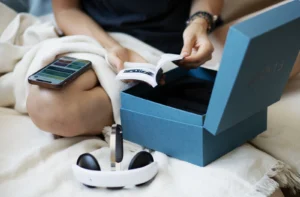 woman unboxed a Flow Neuroscience headset