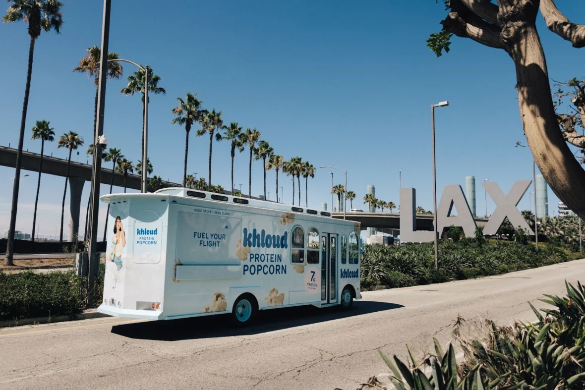 Khloud popcorn truck in Los Angeles