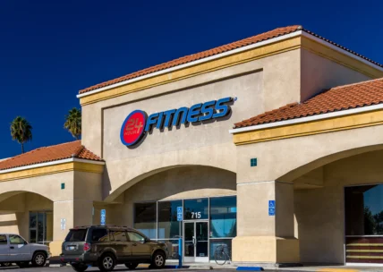 exterior of a 24 Hour Fitness gym