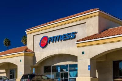 exterior of a 24 Hour Fitness gym