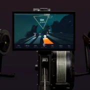 cardio machines display Ergatta gaming software