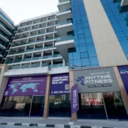 exterior of an Anytime Fitness gym in Dubai