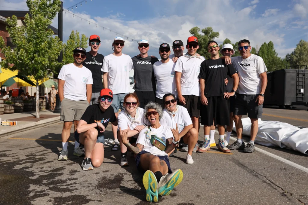 Gareth Joyce and Wahoo team members at the SBT GRVL event