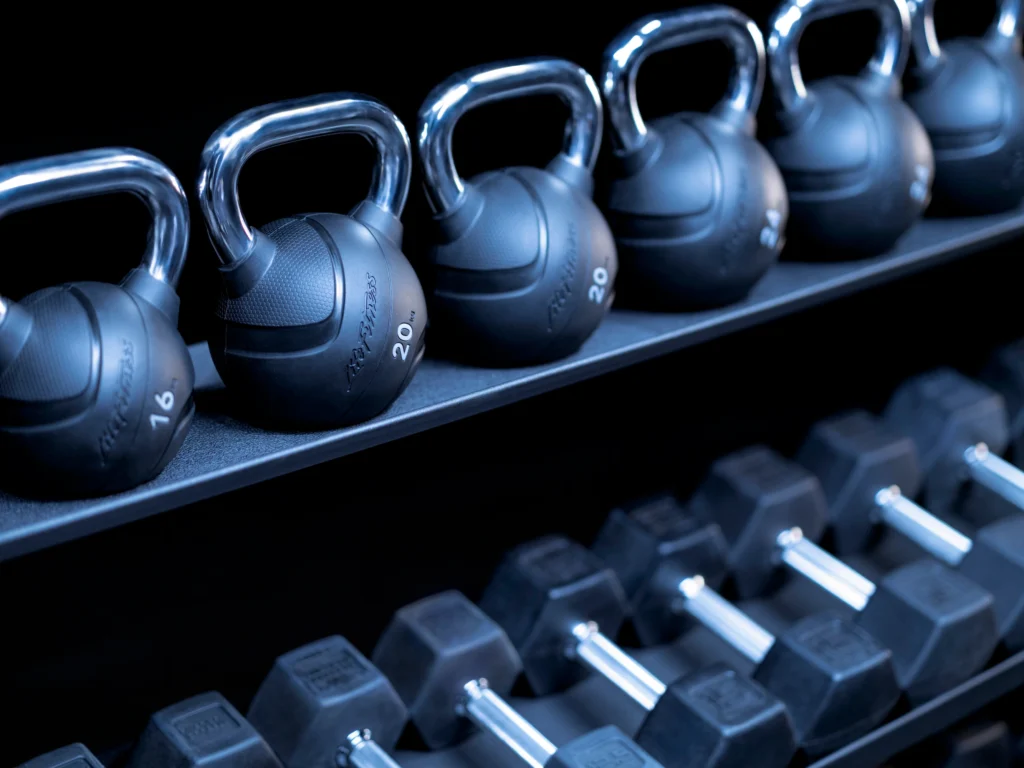 Life Fitness kettlebells