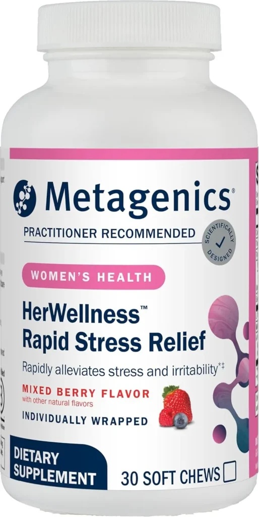 Metagenics HerWellness Rapid Stress Relief, 30 Soft Chews