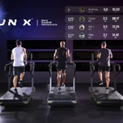 people run on Technogym treadmills with a Run X leaderboard