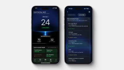 phone screens show the Ultrahuman app