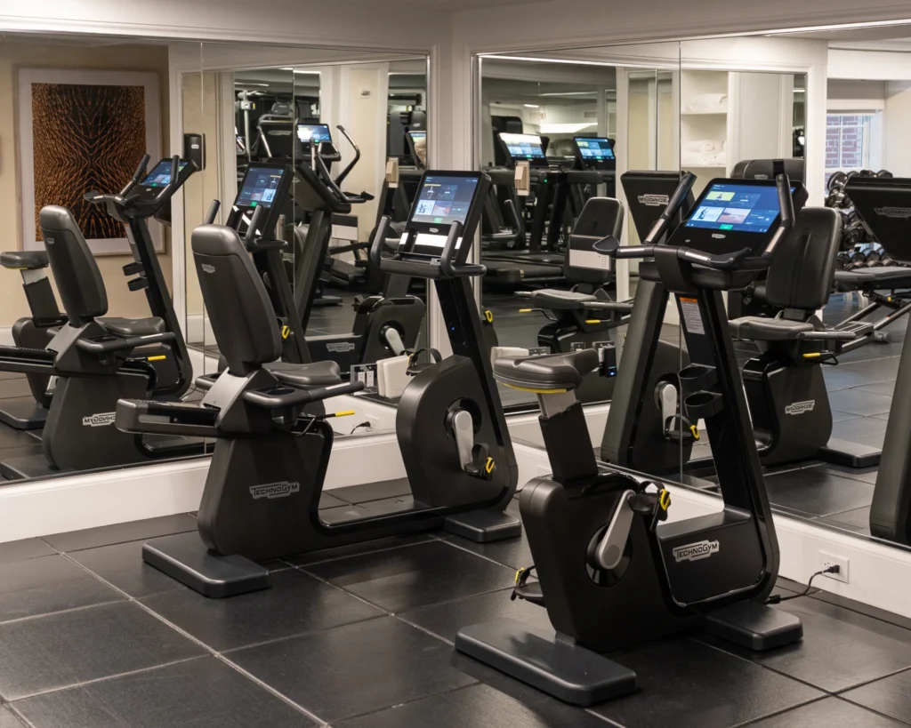 Technogym equipment inside The Mark hotel