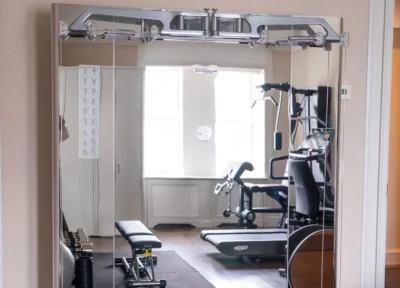 Technogym equipment inside a hotel room at The Mark