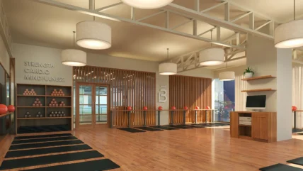 barre3 studio interior