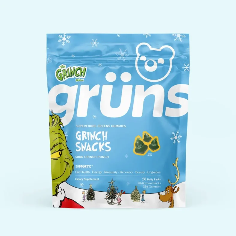 Grüns Grinch Punch Superfood Gummies