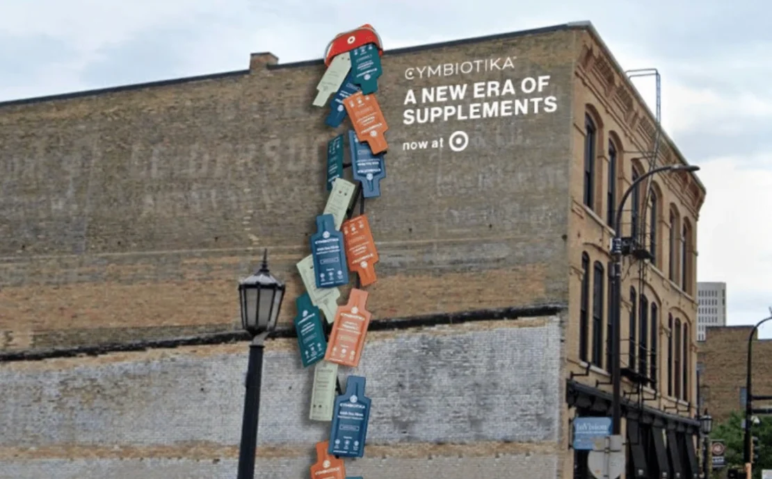 An ad celebrating Cymbiotika's national launch in Target stores