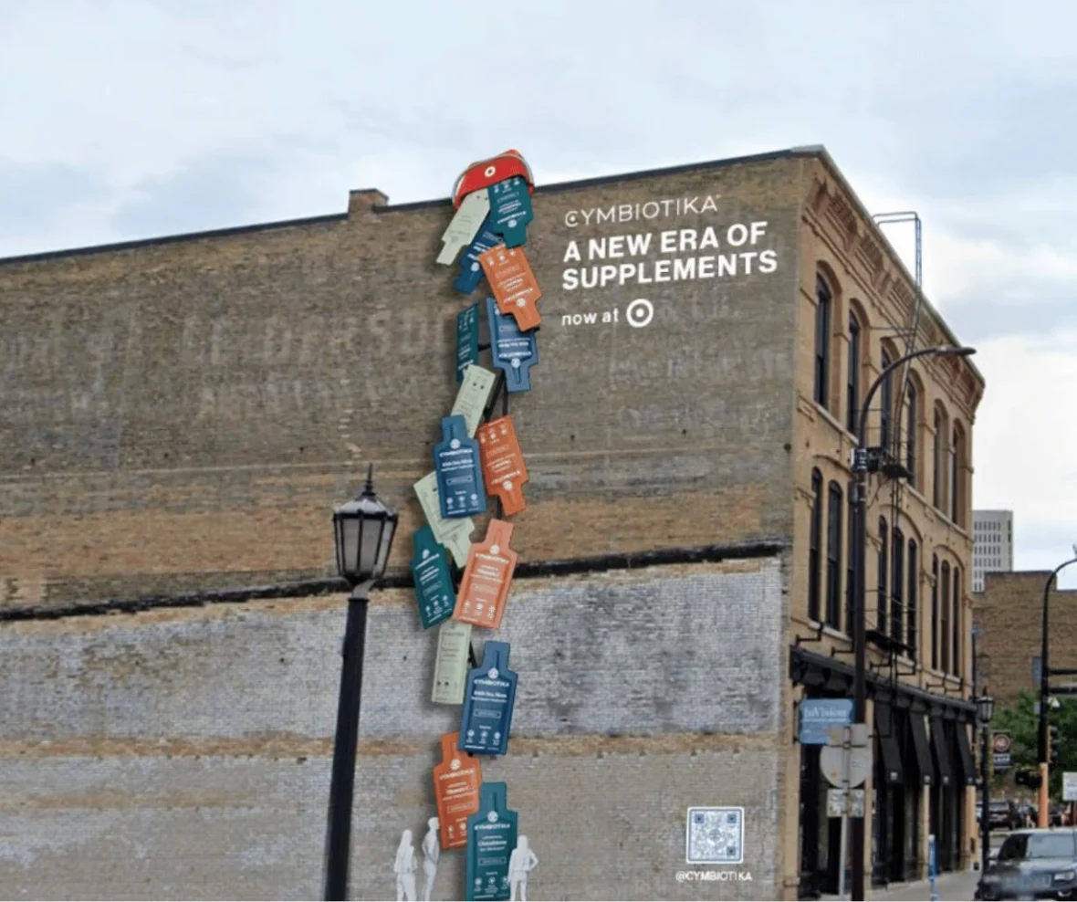 An ad celebrating Cymbiotika's national launch in Target stores