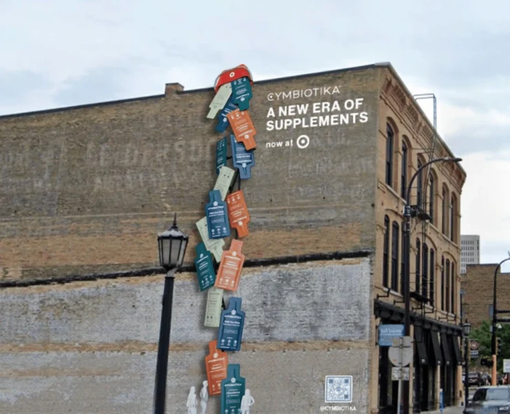 An ad celebrating Cymbiotika's national launch in Target stores