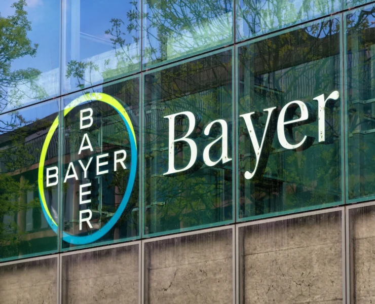 exterior of a Bayer office building
