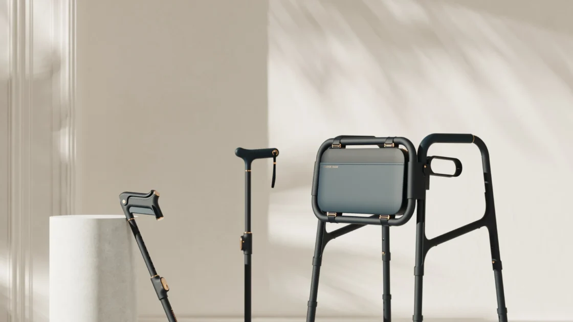 Sharper image cane and walker