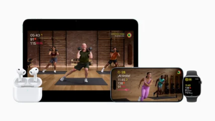 Apple Fitness+ screens