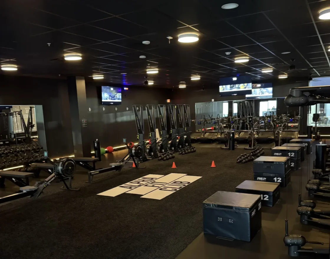 Alpha Fit Club floor
