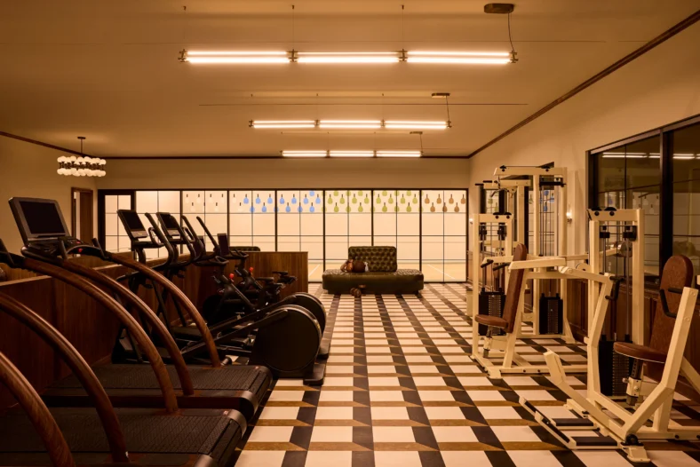 Fitness center inside Moss NYC