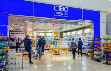 CIBO express store in an airport