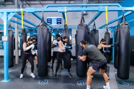 UFC GYM members work out
