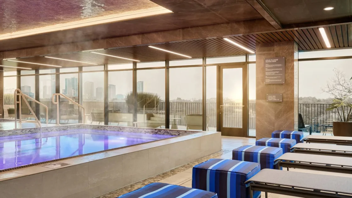 a pool at Life Time in Austin, Texas