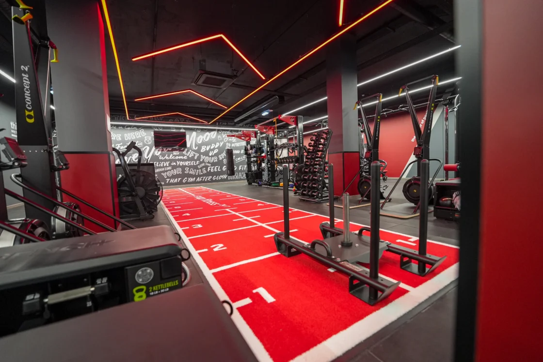 Interior of Snap Fitness' new upscale London gym