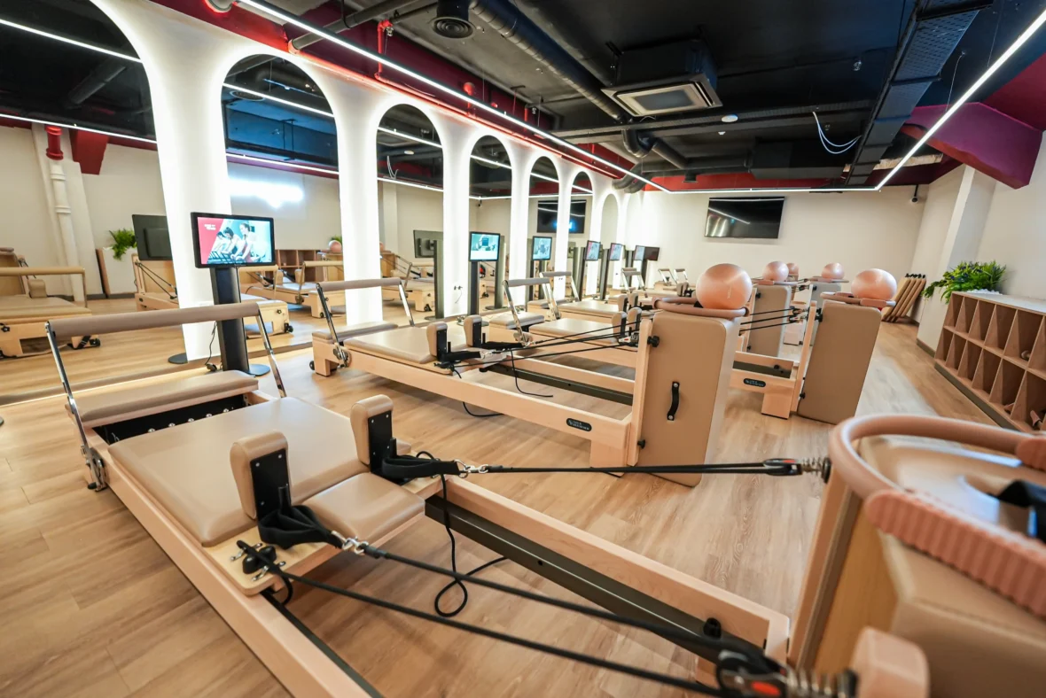 Pilates studio inside Snap Fitness' new upscale gym in London