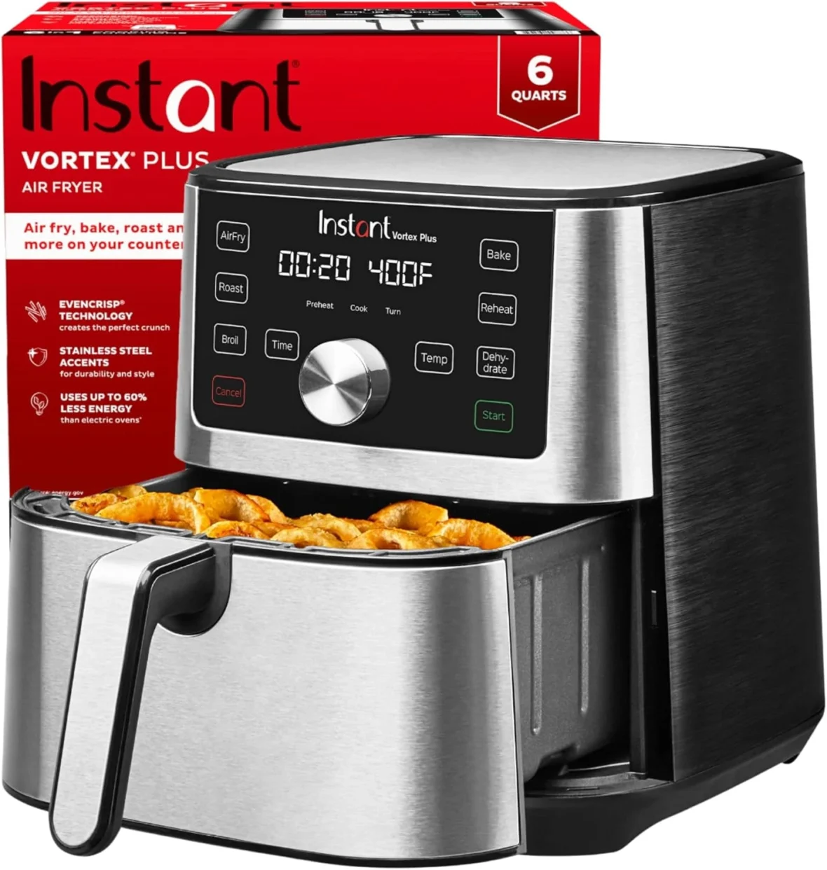 Instant Vortex Plus XL 6-Quart 6-in-1 Air Fryer