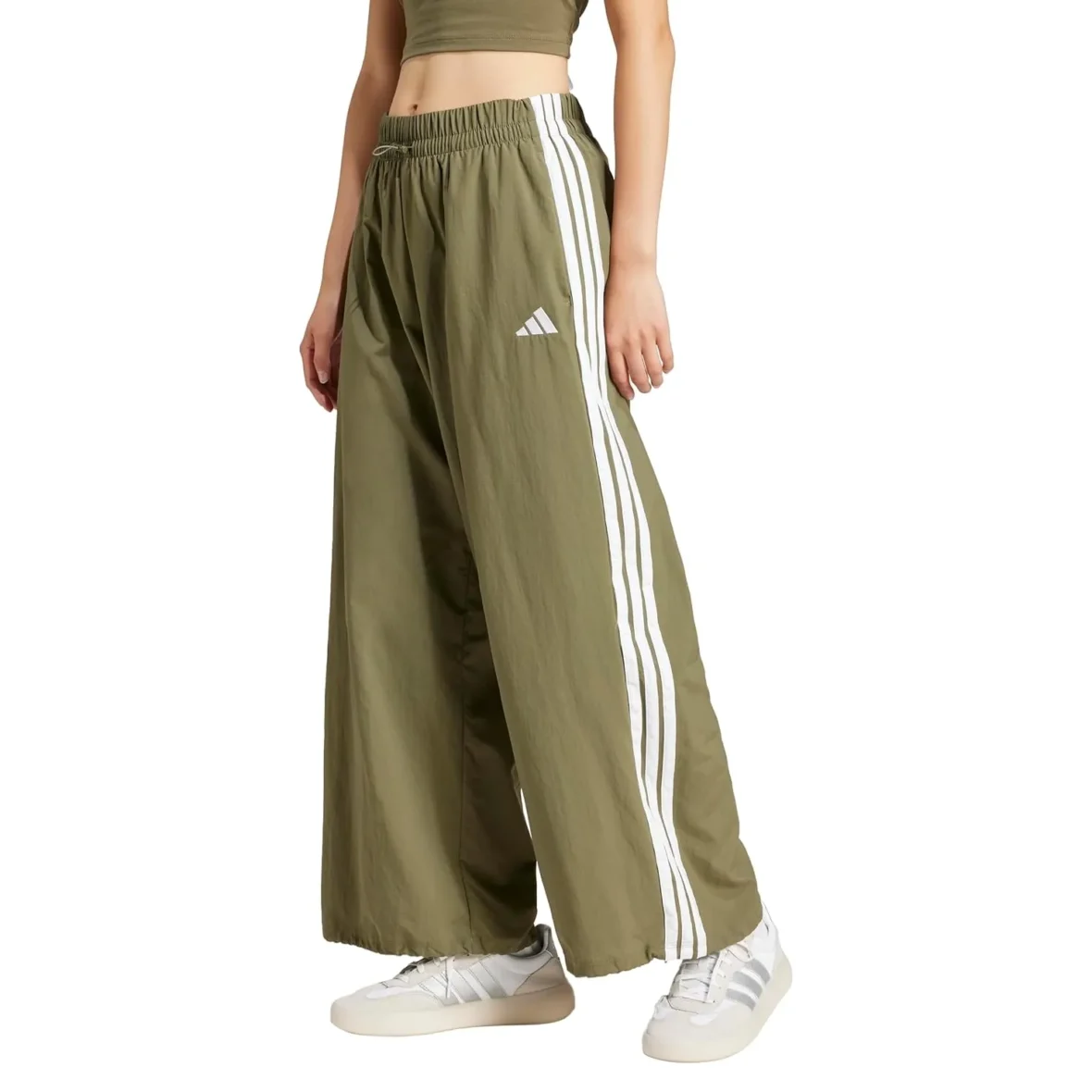 Adidas Women's Essentials 3-Stripes Woven Parachute Pants