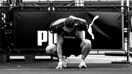 Logan Aldridge in a Hyrox race