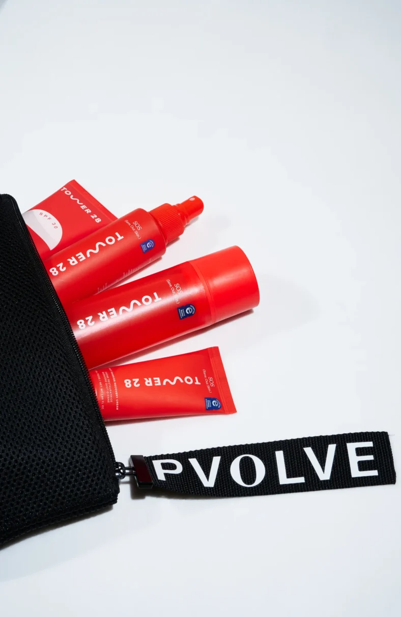 Tower 28 products in a Pvolve bag