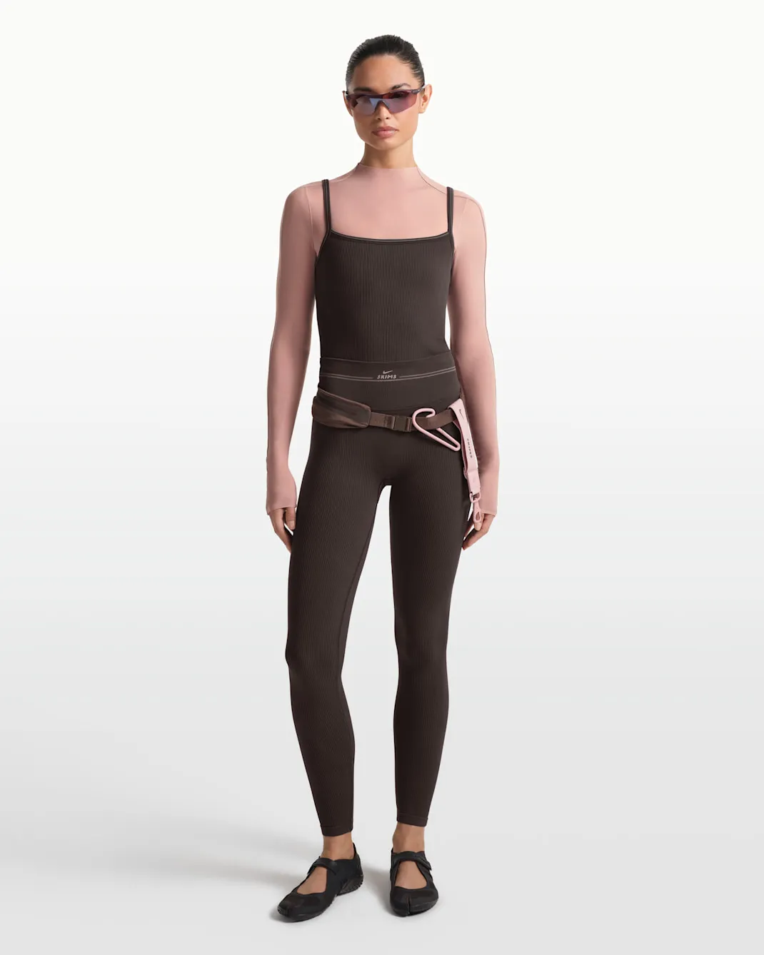 NikeSkims Ribbed Seamless High-Waisted 26" Leggings