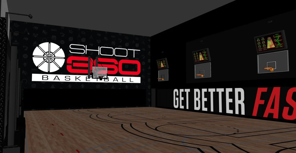Shoot 360 basketball court