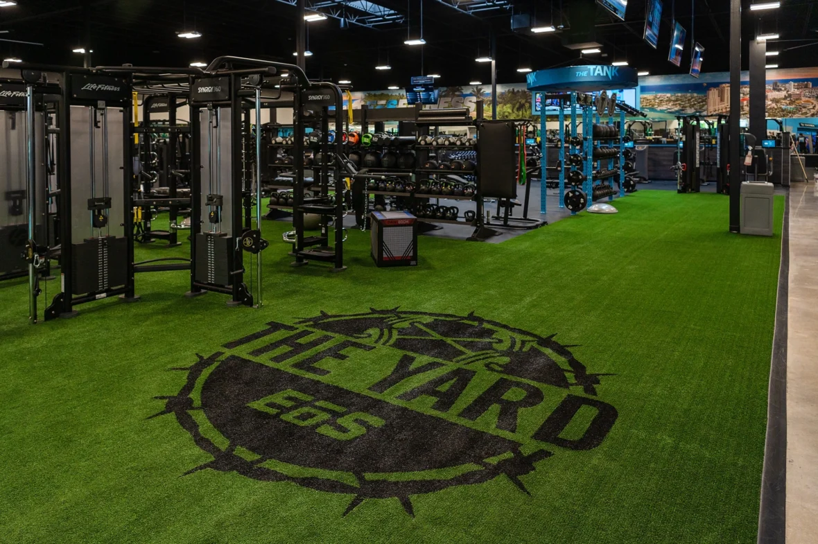 turf at an EoS Fitness gym