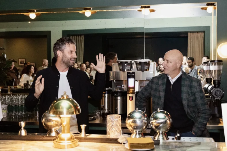 Justin Gurland with Tom Colicchio