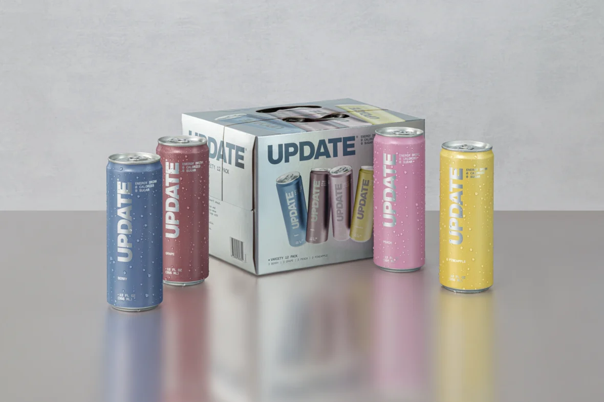 Update energy drinks case and cans